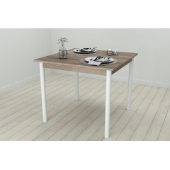 Стіл кухонний Ferrum-decor Агата 75x80x80 Білий ДСП Сонома Трюфель 16мм (AGA0040) Владимир-Волынский