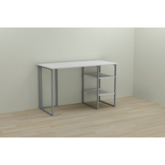 Комп'ютерний стіл Ferrum-decor Кевін 75x140x70 сірий ДСП Біле 16мм Конотоп