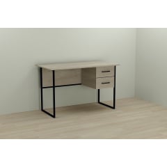 Комп'ютерний стіл Ferrum-decor Дакота 75x140x60 чорний ДСП Дуб Сонома 16мм Вінниця