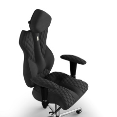 Крісло KULIK SYSTEM ROYAL Тканина з підголівником зі строчкою Чорний (5-901-WS-MC-0507) Василівка
