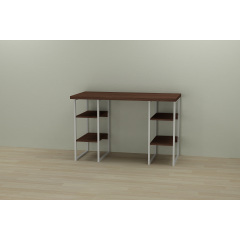 Комп'ютерний стіл Ferrum-decor Карен 75x140x70 білий ДСП Дуб Сонома 32мм Полтава