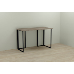 Комп'ютерний стіл Ferrum-decor Ханна 75x100x70 чорний ДСП Дуб Сонома Труфель 16мм Одеса