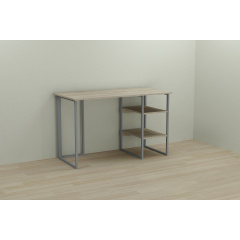 Комп'ютерний стіл Ferrum-decor Кевін 75x140x70 сірий ДСП Дуб Сонома 16мм Київ