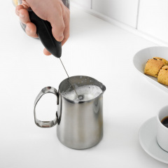 Вспениватель молока IKEA PRODUKT 503.011.66 20 см Чёрный/Серебристый Чернігів