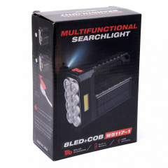 Фонарь Multifunctional ручной светодиодный W5117 с зарядкой от USB LED Фонарик аккумуляторный Суми
