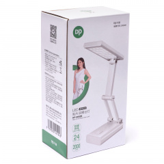 Настольная аккумуляторная Led лампа-трансформер 24 Led DP-6052B с USB кабелем 5 W Київ