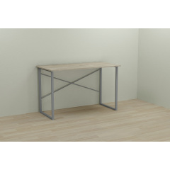Комп'ютерний стіл Ferrum-decor Дейв 75x140x60 сірий ДСП Дуб Сонома 16мм Хмельницький