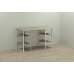 Компьютерный стол Ferrum-decor Тим 75x120x60 белый ДСП Дуб Сонома 16мм Киев