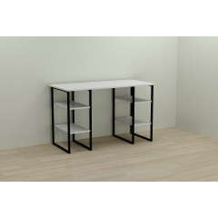 Комп'ютерний стіл Ferrum-decor Карен 75x120x60 чорний ДСП Біле 16мм Київ