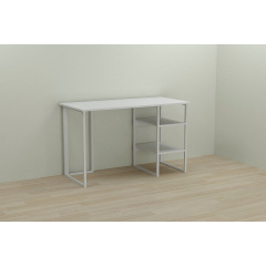Компьютерный стол Ferrum-decor Кевин 75x140x70 белый ДСП Белое 16мм Одесса