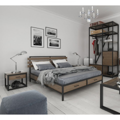 Прикроватный столик в стиле LOFT (NS-1491) Хмельницкий