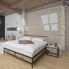Прикроватный столик в стиле LOFT (NS-1491) Хмельницкий