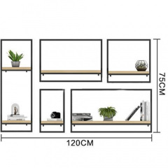 Настенная полка в стиле LOFT (NS-1062) Белая Церковь
