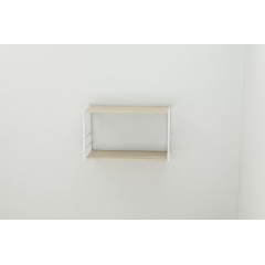 Книжная полка универсальная Ferrum-decor Стим 1 38x63x26 белый ДСП Дуб Сонома 16мм (XK00028) Житомир