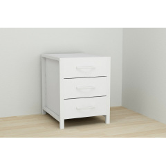 Тумба Ferrum-decor Вів'єн 3 50x41x40 см Білий (XK00151) Кам'янець-Подільський
