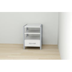 Тумба Ferrum-decor Вів'єн 1/1 50x41x40 см Білий / Сірий (XK00103) Київ