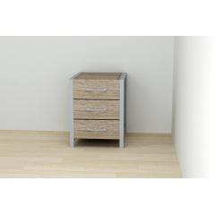 Тумба Ferrum-decor Вів'єн 3 50x41x40 см Дуб Сонома (XK00161) Стрий