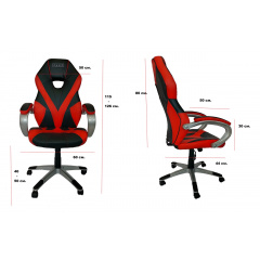 Кресло геймерское ZANO RACER RED Красный Чернівці