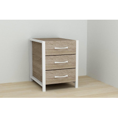 Тумба Ferrum-decor Вивьен 3 50x41x40 см Дуб Сонома (XK00155) Ивано-Франковск