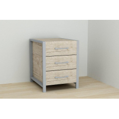 Тумба Ferrum-decor Вивьен 3 50x41x40 см Дуб (XK00158) Виноградов