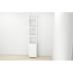 Етажерка 4/34 Ferrum-decor Серії Конект з тумбою 179x34x28 Білий ДСП (FD1049) Вознесенськ