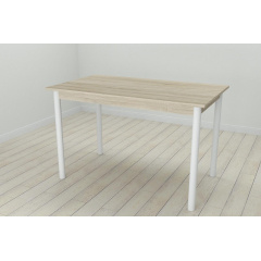 Стіл кухонний Ferrum-decor Беніта 75x120x70 Білий ДСП Сонома 16мм (BEN0032) Рівне