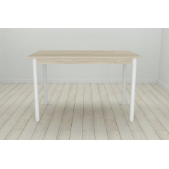 Стіл кухонний Ferrum-decor Беніта 75x120x70 Білий ДСП Сонома 16мм (BEN0032) Рівне