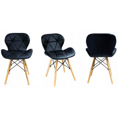 Крісло JUMI Scandinavian Design (еко-шкіра) Black Черкассы