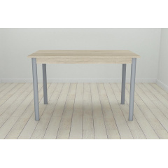 Стіл кухонний Ferrum-decor Беніта 75x120x60 Сірий ДСП Сонома 16мм (BEN0046) Ворожба