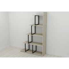Етажерка Ferrum-decor Стелла 1600x1020x300 Чорний метал ДСП Дуб Сонома (STEL004) Королево