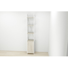 Етажерка 4/34 Ferrum-decor Серії Конект із тумбою 179x34x28 Білий ДСП Сонома (FD1052) Костопіль