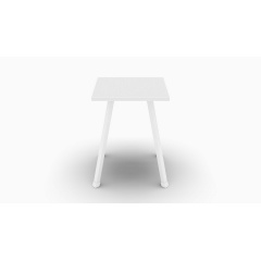 Табурет кухонный Ferrum-decor 430x320x320 Белый металл ДСП Белый 16 мм (TAB008) Южноукраинск