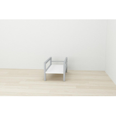 Підставка для системного блоку Ferrum-decor Нікі 21x24x45 Сірий ДСП Біле 16мм (NIK0015) Київ