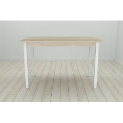 Стіл кухонний Ferrum-decor Маріо 75x120x80 Білий ДСП Сонома 16мм (MAR0039) Березне