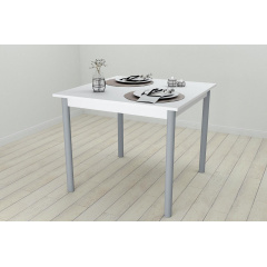 Стіл кухонний Ferrum-decor Агата 75x80x80 Сірий ДСП Біле 16мм (AGA0043) Херсон