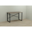 Компьютерный стол Ferrum-decor Дейв 75x140x70 черный ДСП Дуб Сонома Труфель 16мм Одесса