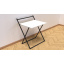 Стол трансформер Компакт 1 Ferrum-decor 750x790x720 Черный металл ДСП Белый 16 мм (KOM101) Винница