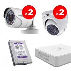 Комплект відеоспостереження Hikvision Mix-1-4