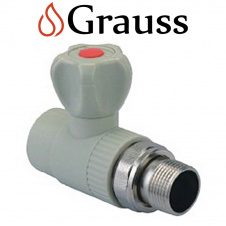 Grauss Кран радіаторний прямий кульовий 25x3/4"н Німеччина