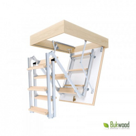 Чердачная лестница Bukwood Eco+ Metal Mini 80х80 см 