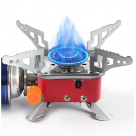 Туристическая портативная газовая горелка Annek с пьезорозжигом складная