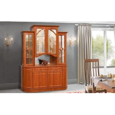 Стенка для гостиной Мир мебели Цезарь 170x224x59 см орех