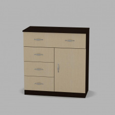 Комод Компанит Комод-1-3-1 800x850x390 венге