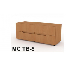Тумба под ТВ Компанит МС 5 1300x526x464 мм ольха