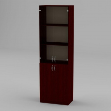 Книжный шкаф Компанит КШ-6 1950x600x366 мм орех экко