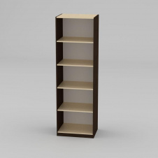 Книжный шкаф Компанит КШ-1 1950x612x448 мм венге
