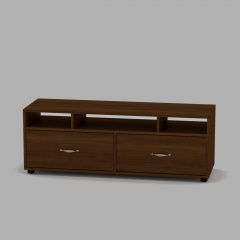Тумба під ТВ Компаніт Плазма 1200x430x380 горіх Королево