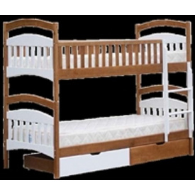 Ліжко двоярусне Мебигранд Жасмин без ящиків 900x2000 мм