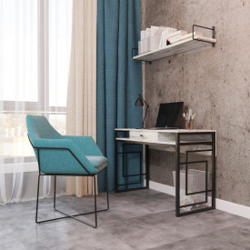 Стол Металл-Дизайн рабочий серия Квадро 760х1100х500 мм черный бархат