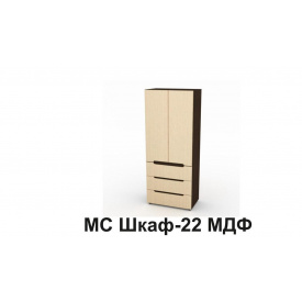 Шкаф Компанит МС 22 МДФ 1950x800x464 мм дуб сонома